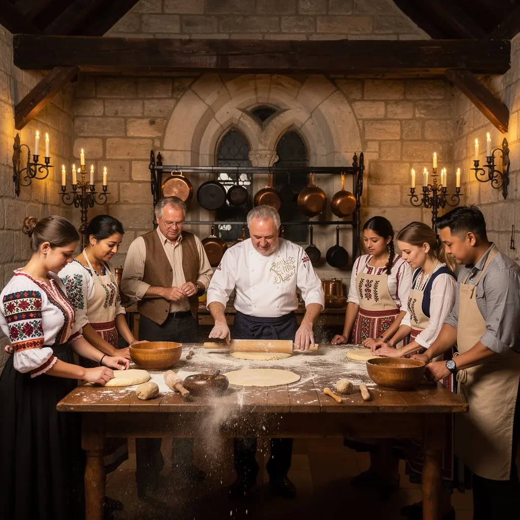 Főzési technikák bemutatása, ahol a résztvevők új ízeket fedeznek fel.