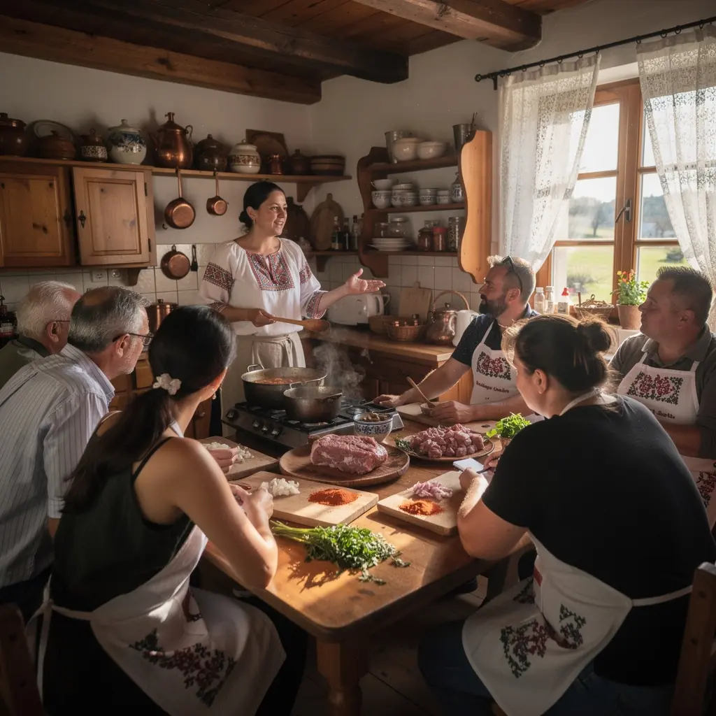 Konyhai eszközök és alapanyagok, amelyek a professzionális főzéshez szükségesek.