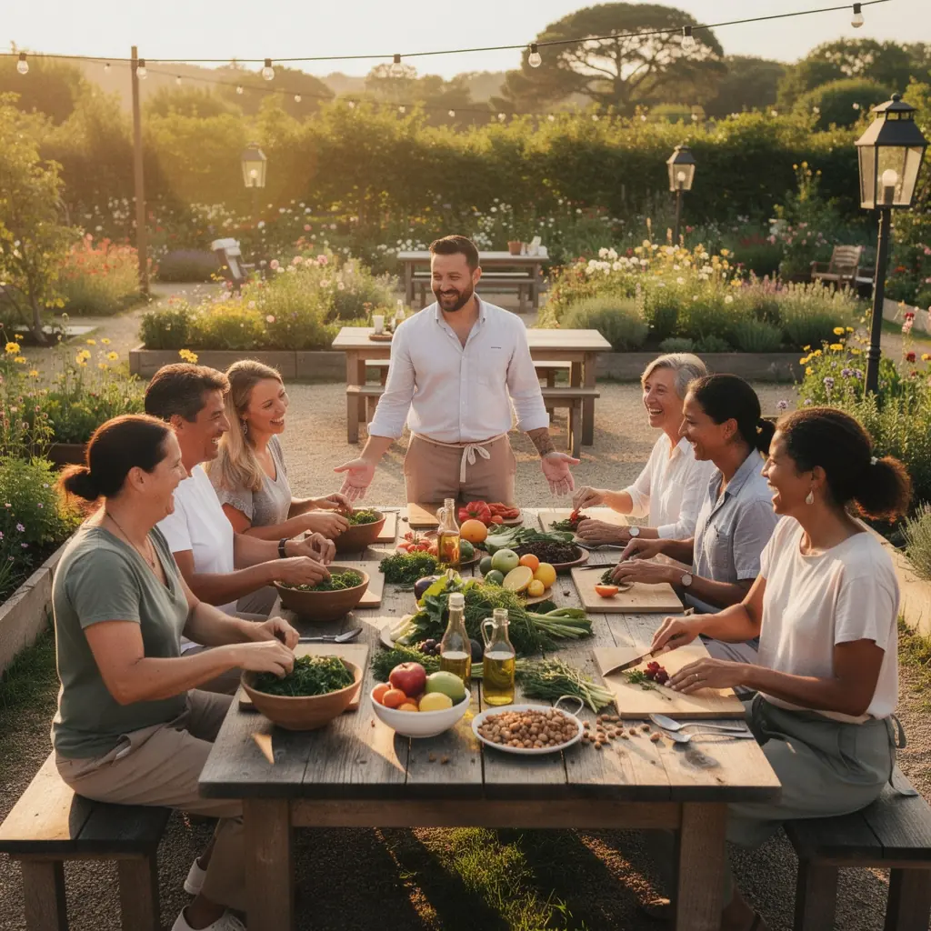 Gourmet ételek tálalása, amelyek a személyre szabott menü részei.